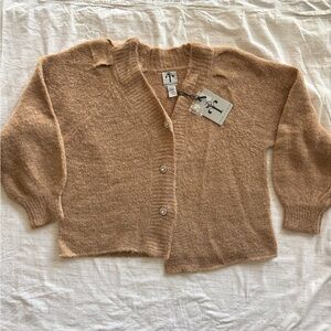 Elegant Tan Women's Cardigan